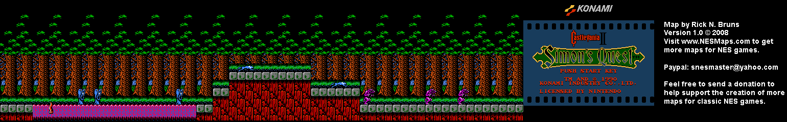 Castlevania II Simon's Quest - Area 21 Map
