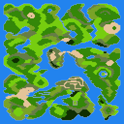 Dragon Warrior Screen Shot Overworld Map BG