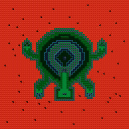 Dragon Warrior IV Screen Shot World of Darkness Overworld Map BG