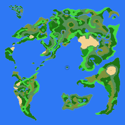 Dragon Warrior IV Screen Shot Main Overworld Map BG