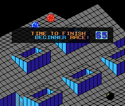 Marble Madness Level 2 Title - Nintendo NES