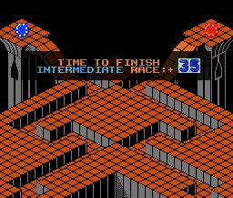 Marble Madness Level 3 Title - Nintendo NES