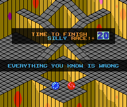 Marble Madness Level 5 Title - Nintendo NES