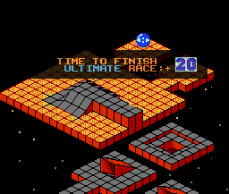 Marble Madness Level 6 Title - Nintendo NES