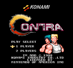 Contra Title Screen