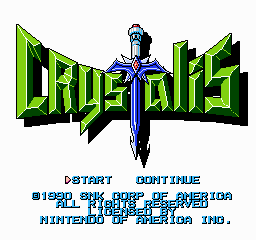 Crystalis Title Screen