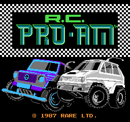 R.C. Pro-Am Title Screen