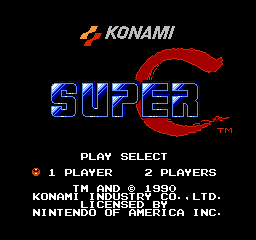 Super C Title Screen