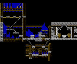 Castlevania III Block 4-0E Map Thumb Nintendo NES BG