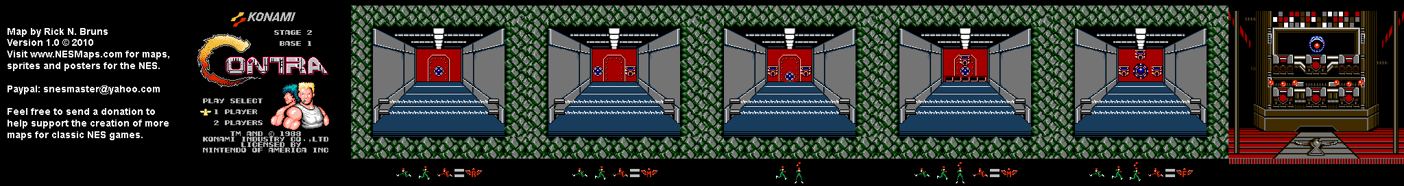 Contra - Stage 2 - Nintendo NES Map