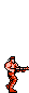 Bill - Jumping (right) - Contra NES Nintendo Sprite