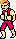 Jimmy Lee (left) - Double Dragon NES Nintendo Sprite