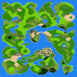 Dragon Warrior Screen Shot Overworld Map