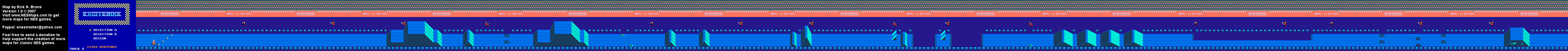 Excitebike - Track 2 - Nintendo NES Map