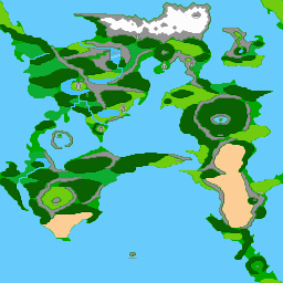 Final Fantasy 2j Screen Shot Overworld Map