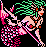 Mermaid - Final Fantasy III 3j NES Nintendo Sprite
