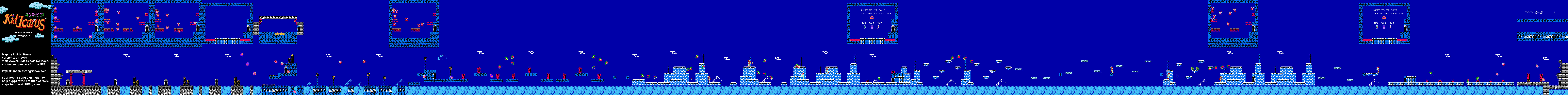 Kid Icarus - Stage 2-2 - NES Map