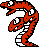 Triclyde (left) - Super Mario Brothers 2 NES Nintendo Sprite