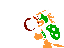 Bowser (left) - Super Mario Brothers 3 - NES Nintendo Sprite