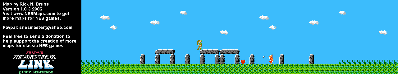 Zelda II The Adventure of Link - East Coast [04] - NES Map